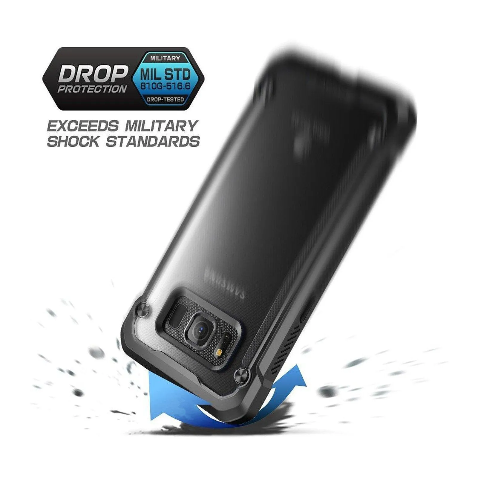 Trendy 2025 Galaxy S8 Active Unicorn Beetle Hybrid Protective Bumper Case-Frost  Stylish & Comfortable