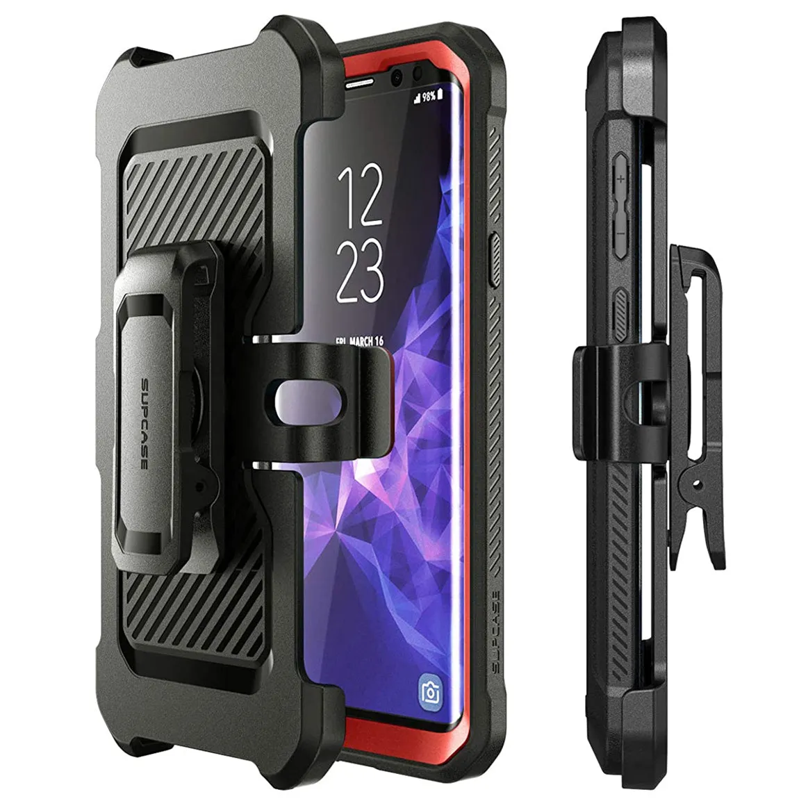 Trendy 2025 Galaxy S9 Unicorn Beetle Pro Full Body Rugged Holster Case-Metallic Red  Limited Stock!