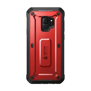 Trendy 2025 Galaxy S9 Unicorn Beetle Pro Full Body Rugged Holster Case-Metallic Red  Limited Stock!