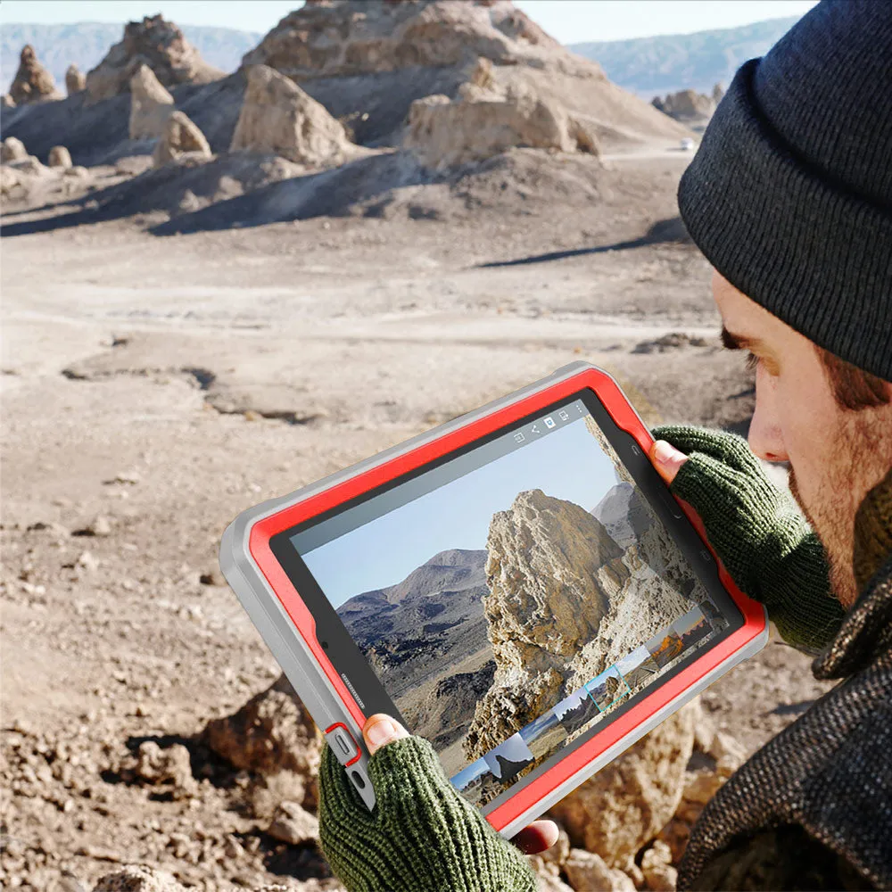 Trendy 2025 Galaxy Tab A 8.0 inch (2017) Unicorn Beetle Pro Rugged Case with Screen Protector and Kickstand-Red  Limited Release!