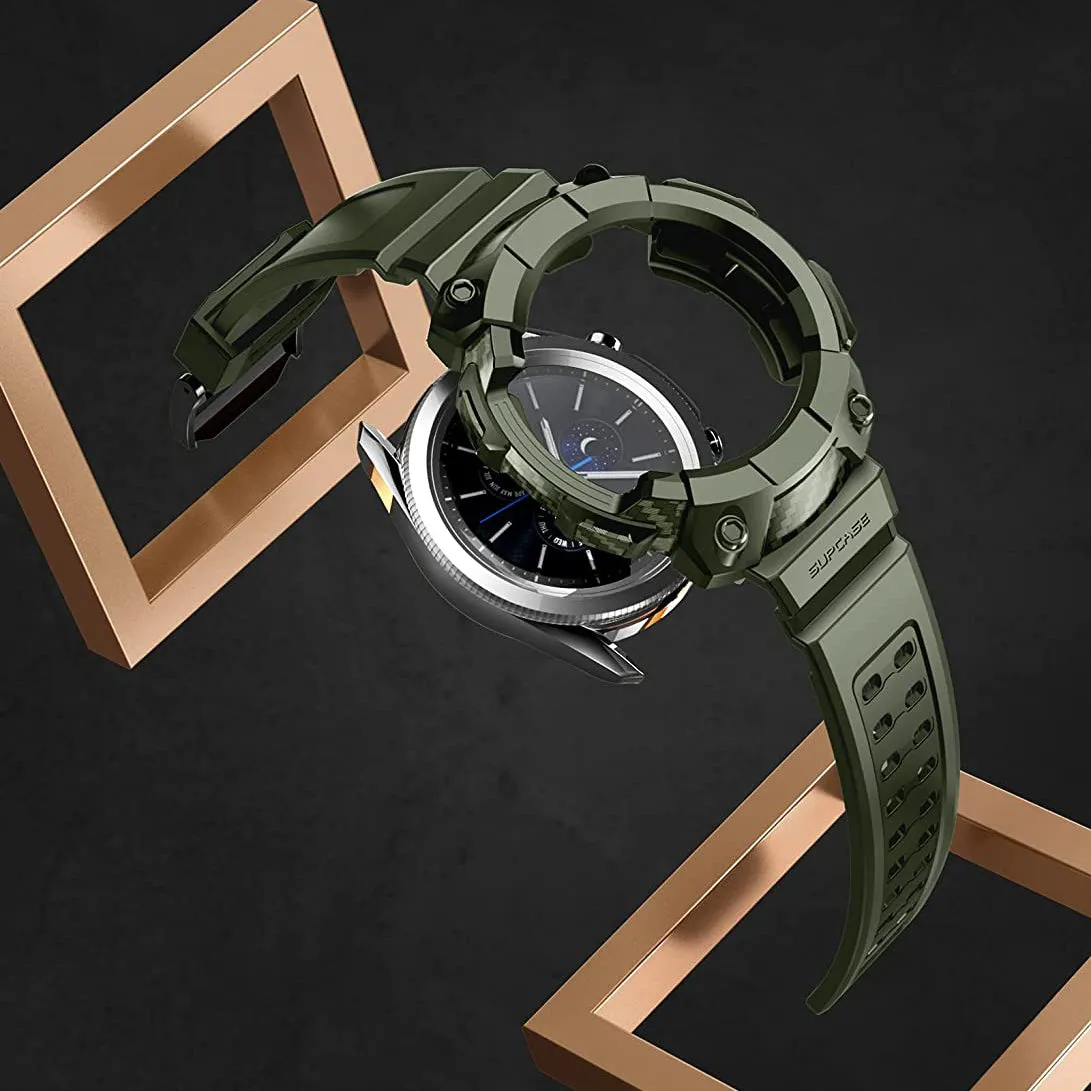 Trendy 2025 Galaxy Watch3 45mm Unicorn Beetle Pro Wristband Case-Dark Green  Stylish & Comfortable