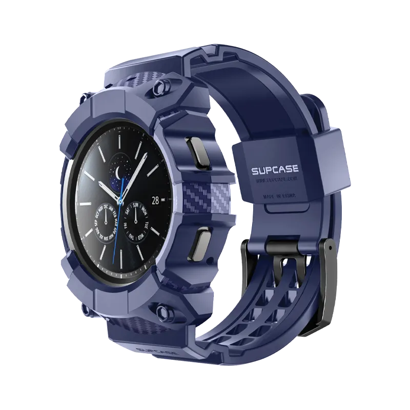 Trendy 2025 Galaxy Watch4 46mm Unicorn Beetle PRO Wristband Case-Blue  Last Chance!