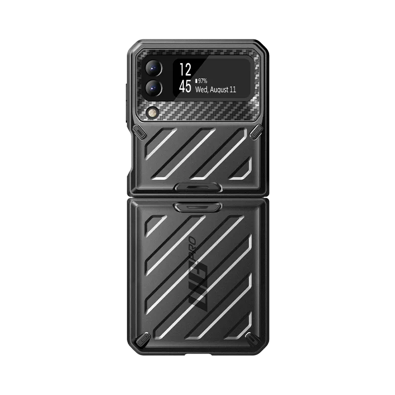 Trendy 2025 Galaxy Z Flip3 Unicorn Beetle PRO Rugged Case with Belt Clip-Black  Limited Availability!