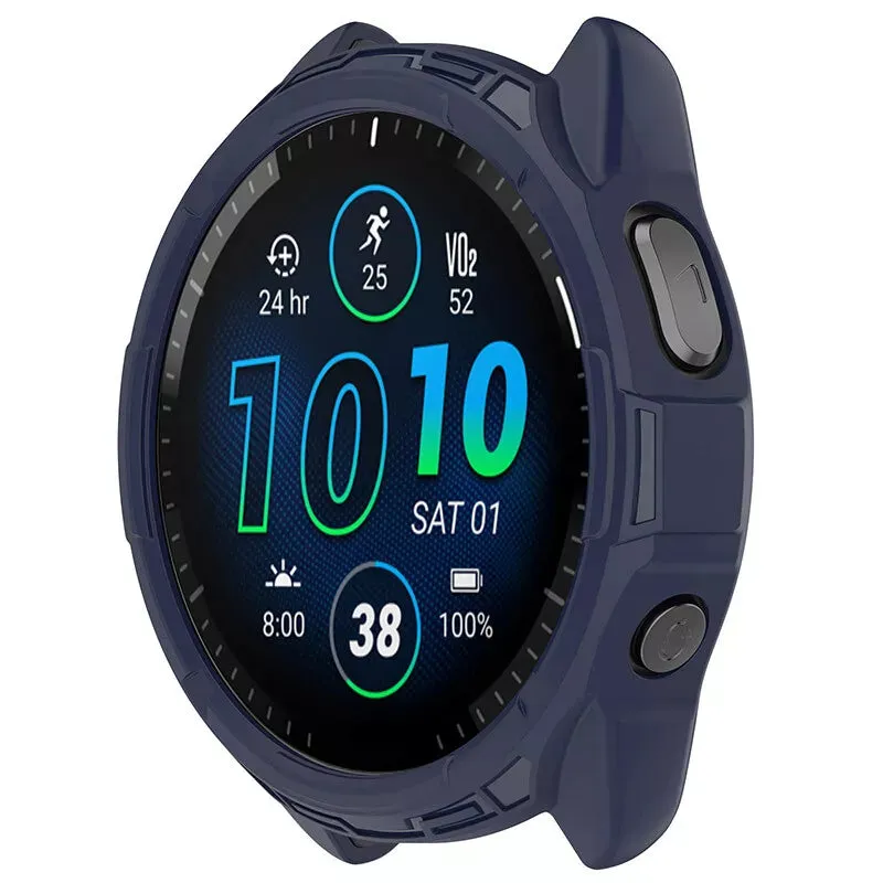 Trendy 2025 Garmin Forerunner 965 Rugged TPU Case (Blue)  Limited Availability!