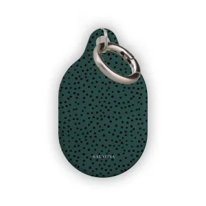 Trendy 2025 Green Polka Dots AirTag Holder  Last Few Pieces!