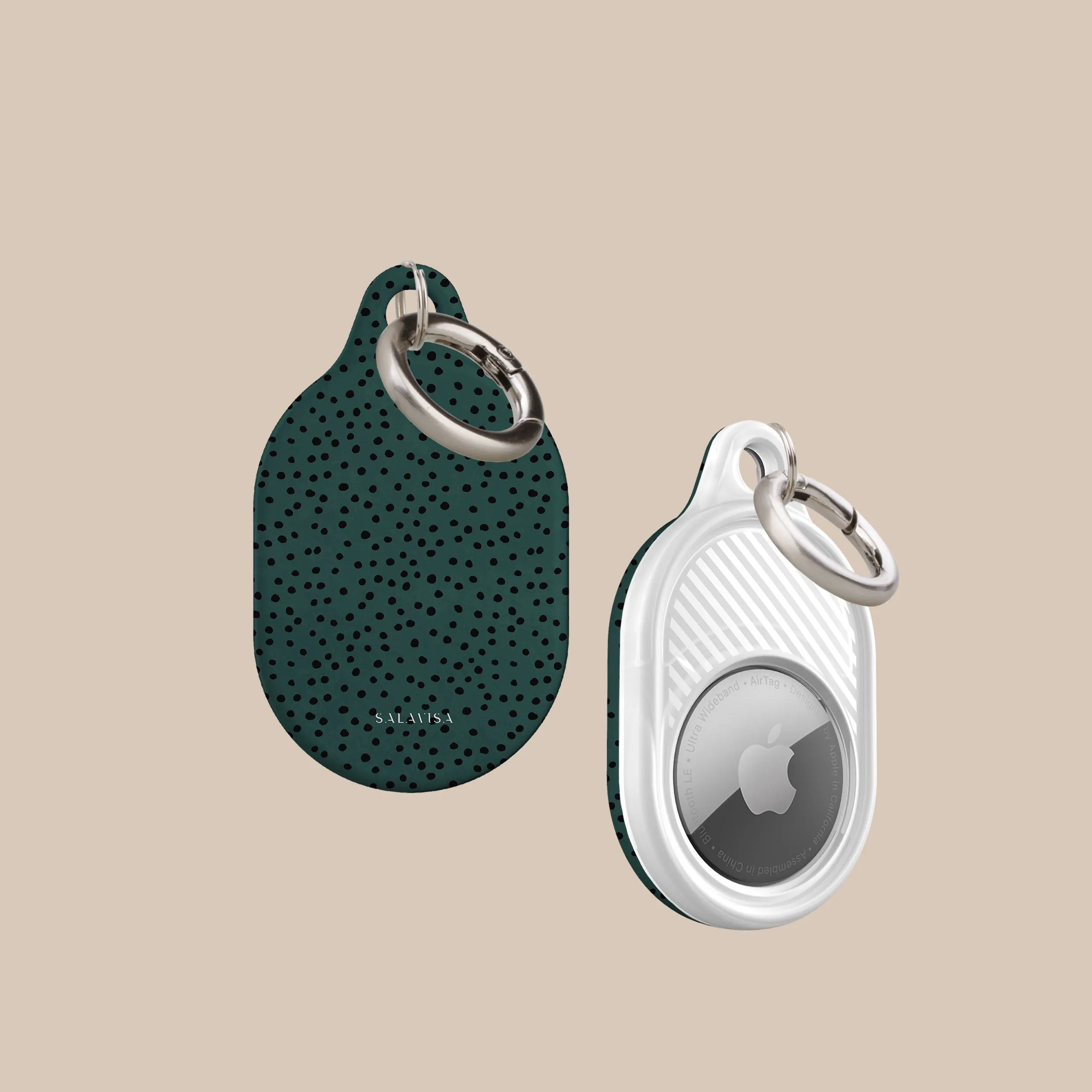Trendy 2025 Green Polka Dots AirTag Holder  Last Few Pieces!