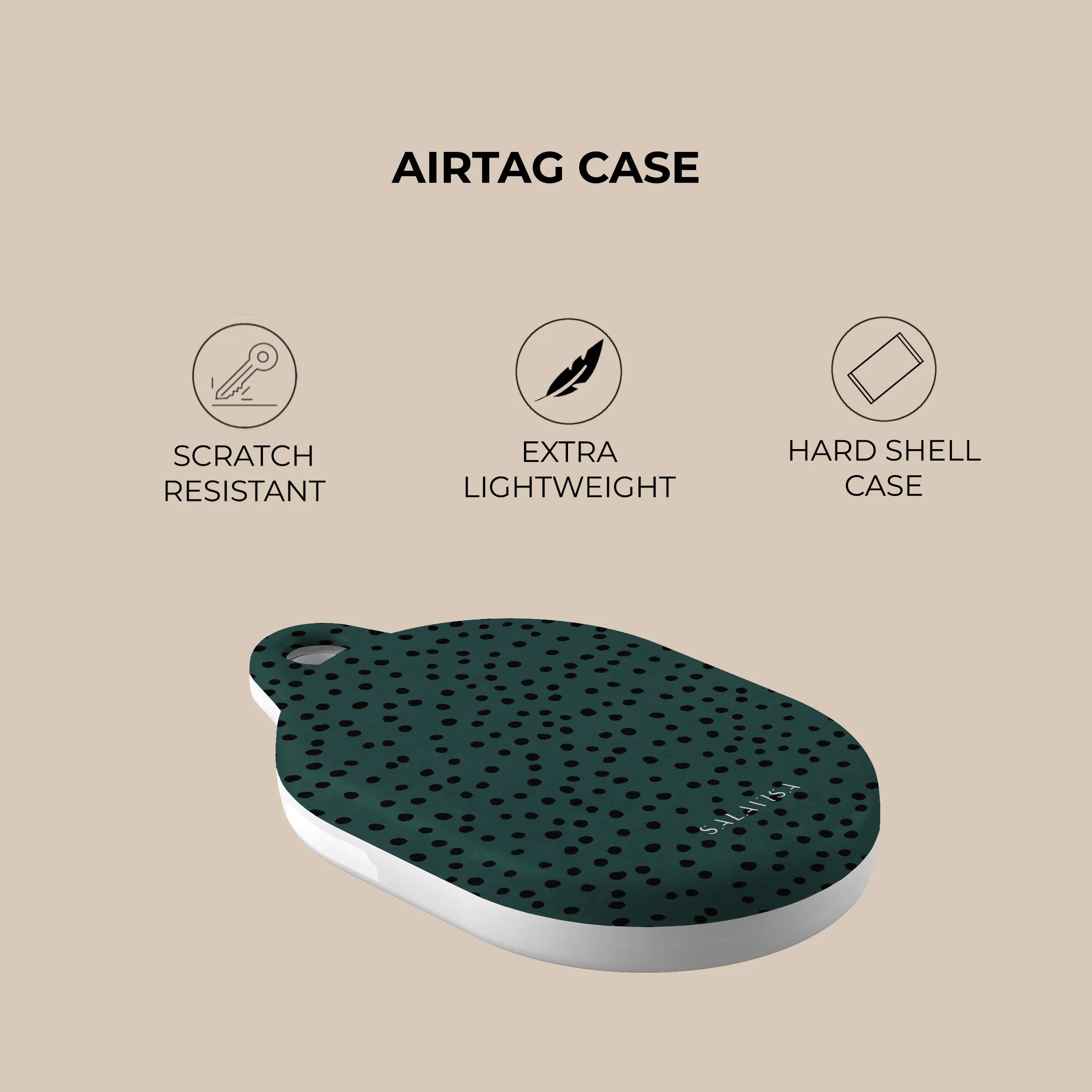Trendy 2025 Green Polka Dots AirTag Holder  Last Few Pieces!