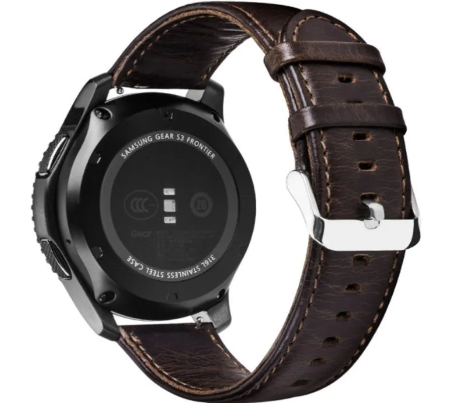 Trendy 2025 Huawei Watch 3 (Pro) Leather Strap (Dark Brown)  Limited Availability!