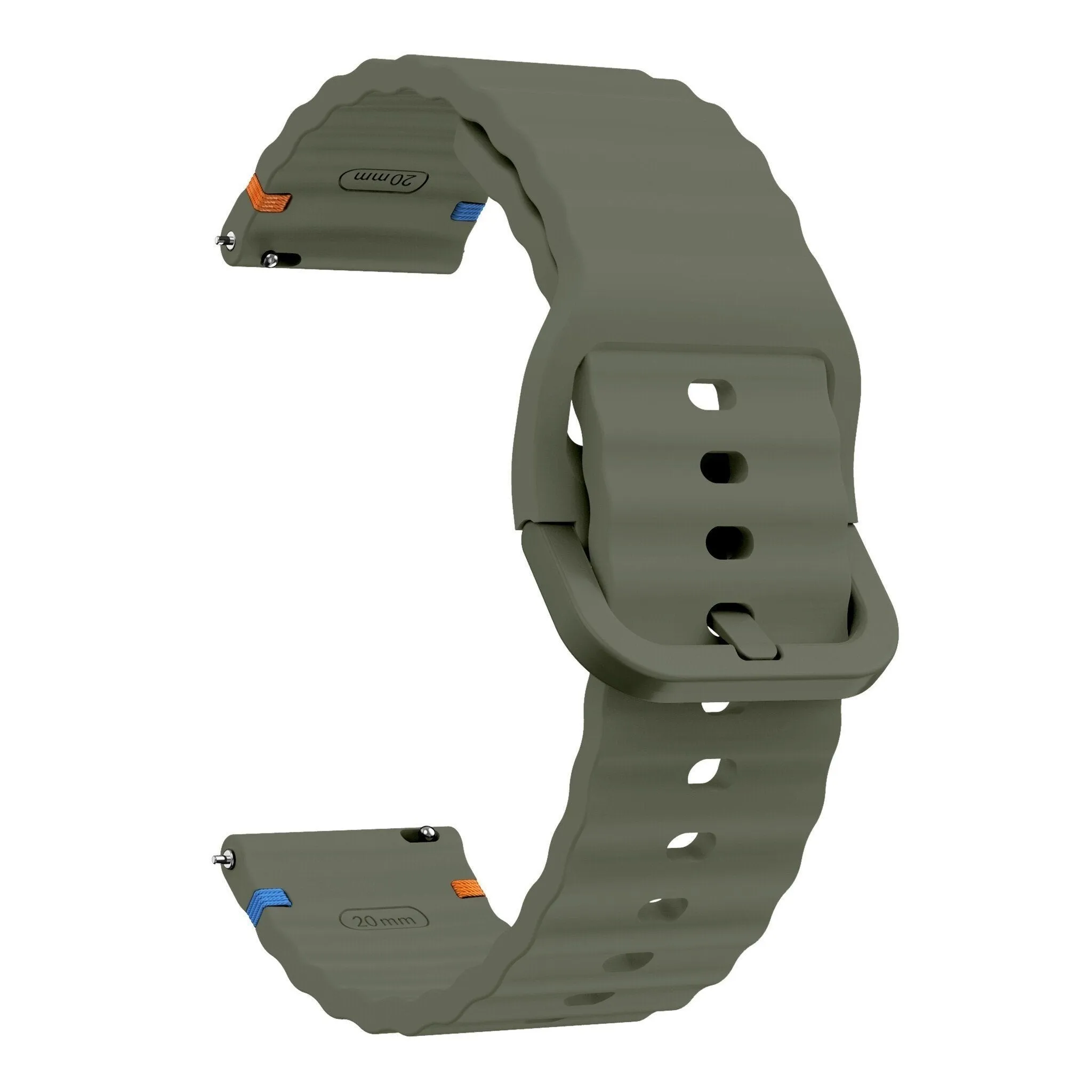 Trendy 2025 Huawei Watch Ultimate Wave Silicone Strap (Army Green)  Last Chance!