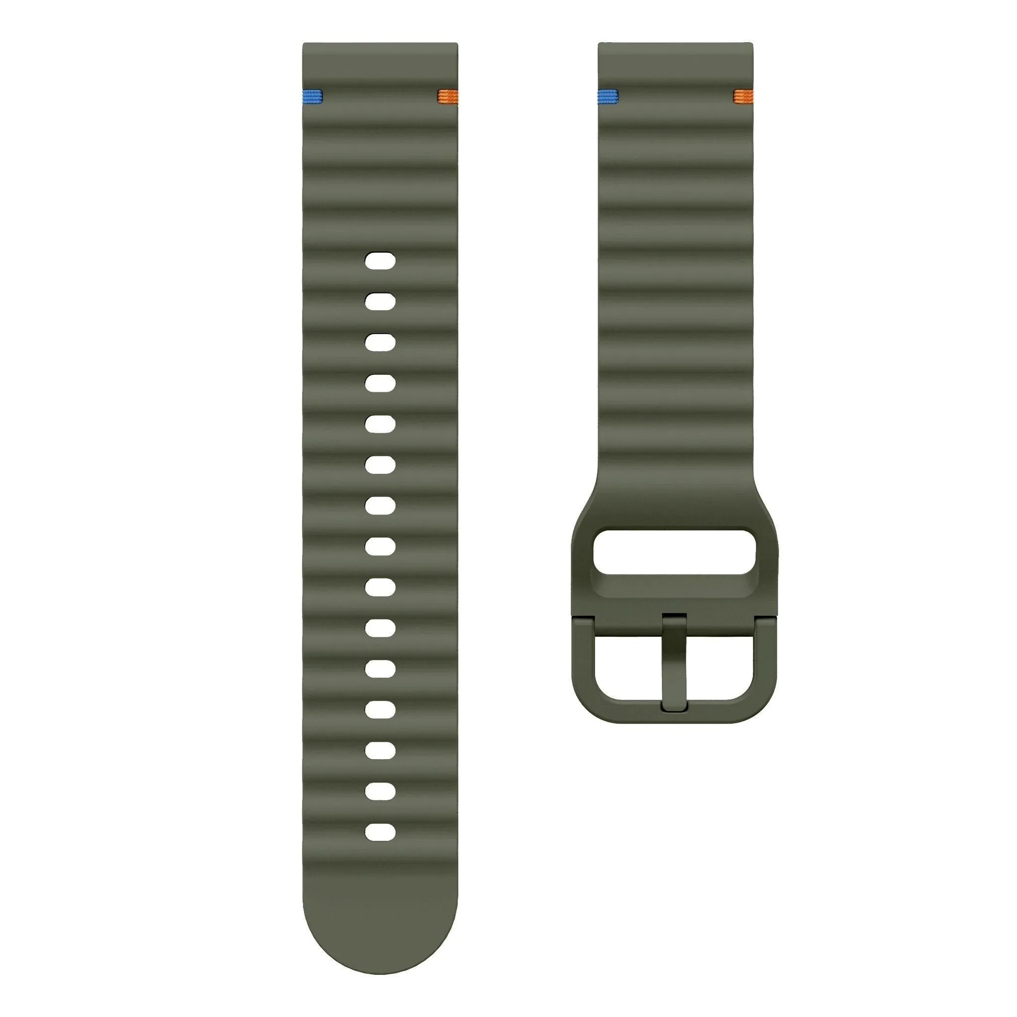 Trendy 2025 Huawei Watch Ultimate Wave Silicone Strap (Army Green)  Last Chance!