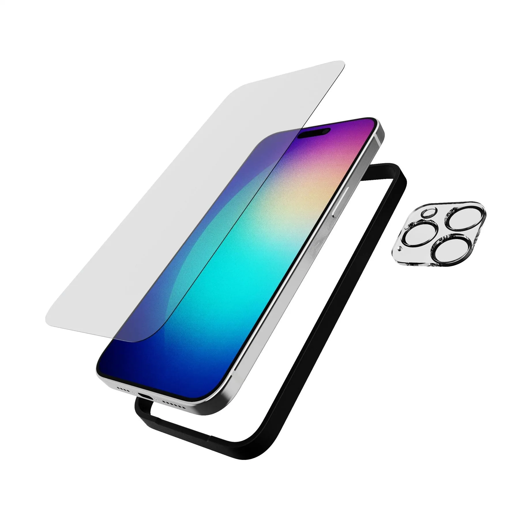 Trendy 2025 Impact Glass - Apple iPhone 15 Pro Max Screen Protector with Camera Protector  Limited Stock!