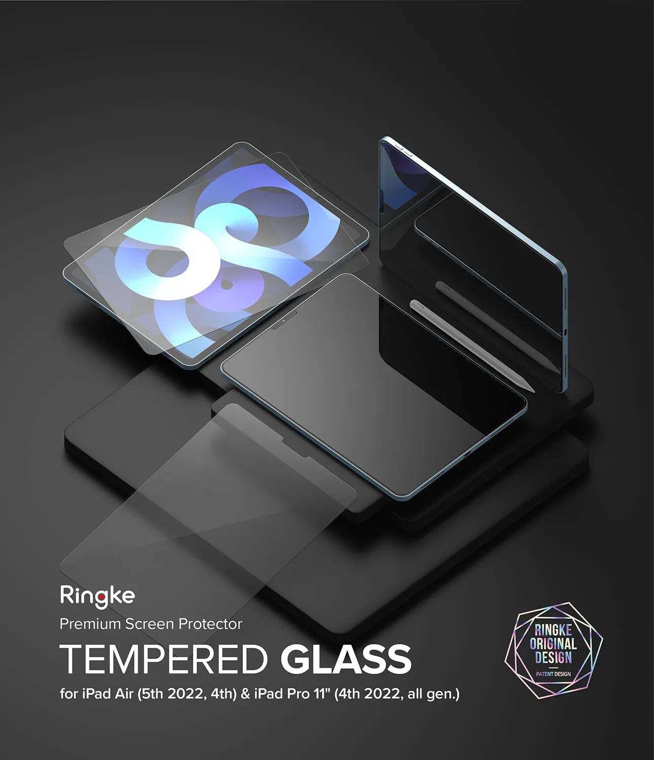 Trendy 2025 iPad Air 10.9" / iPad Pro 11" Screen Protector | Invisible Defender Glass  Limited Release!