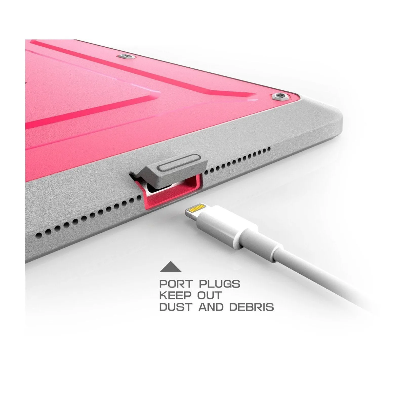 Trendy 2025 iPad Air 2 Unicorn Beetle Pro Full-Body Protective Case-Pink  Limited Release!