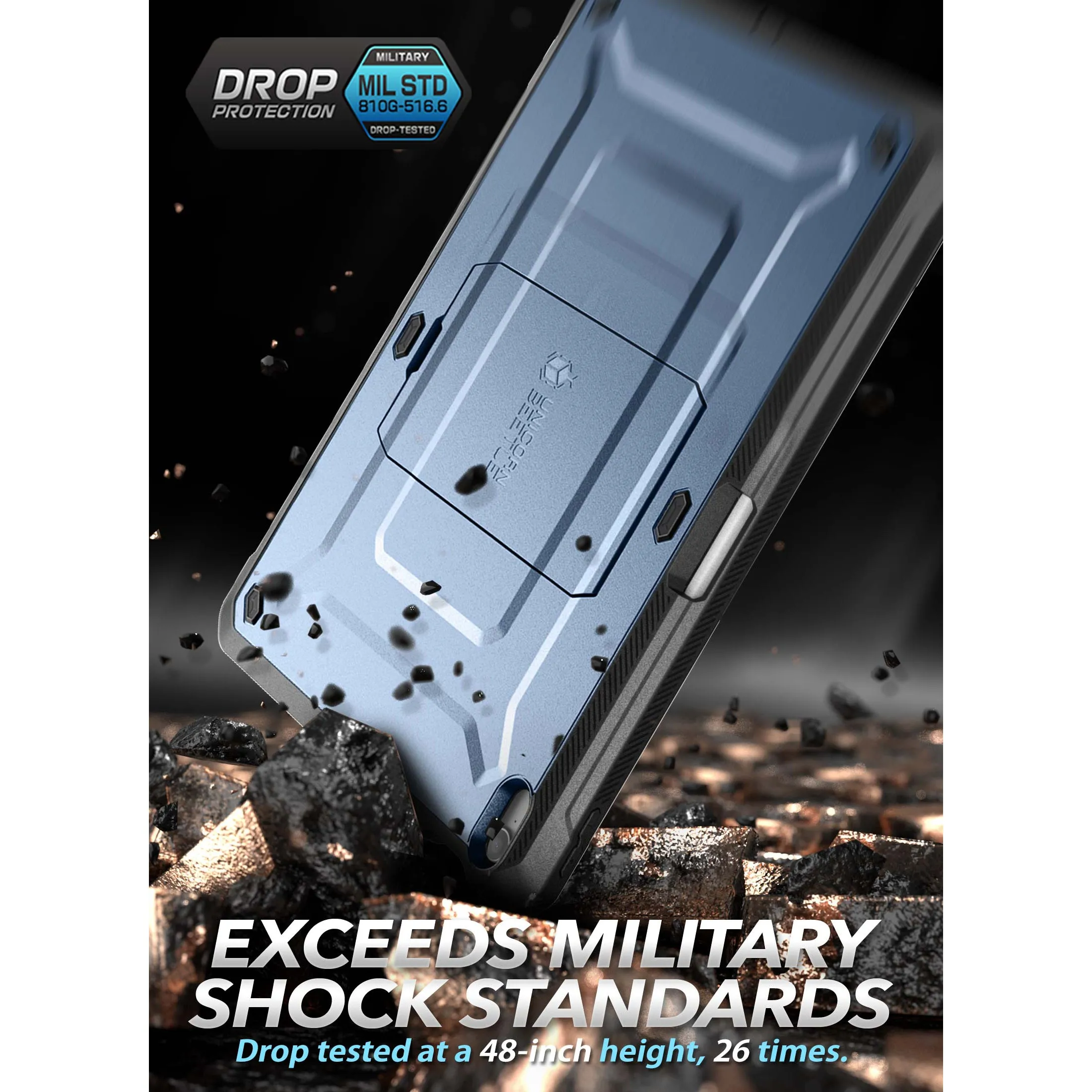 Trendy 2025 iPad mini 6 Unicorn Beetle PRO Shockproof Rugged Case-Metallic Blue  Almost Sold Out!