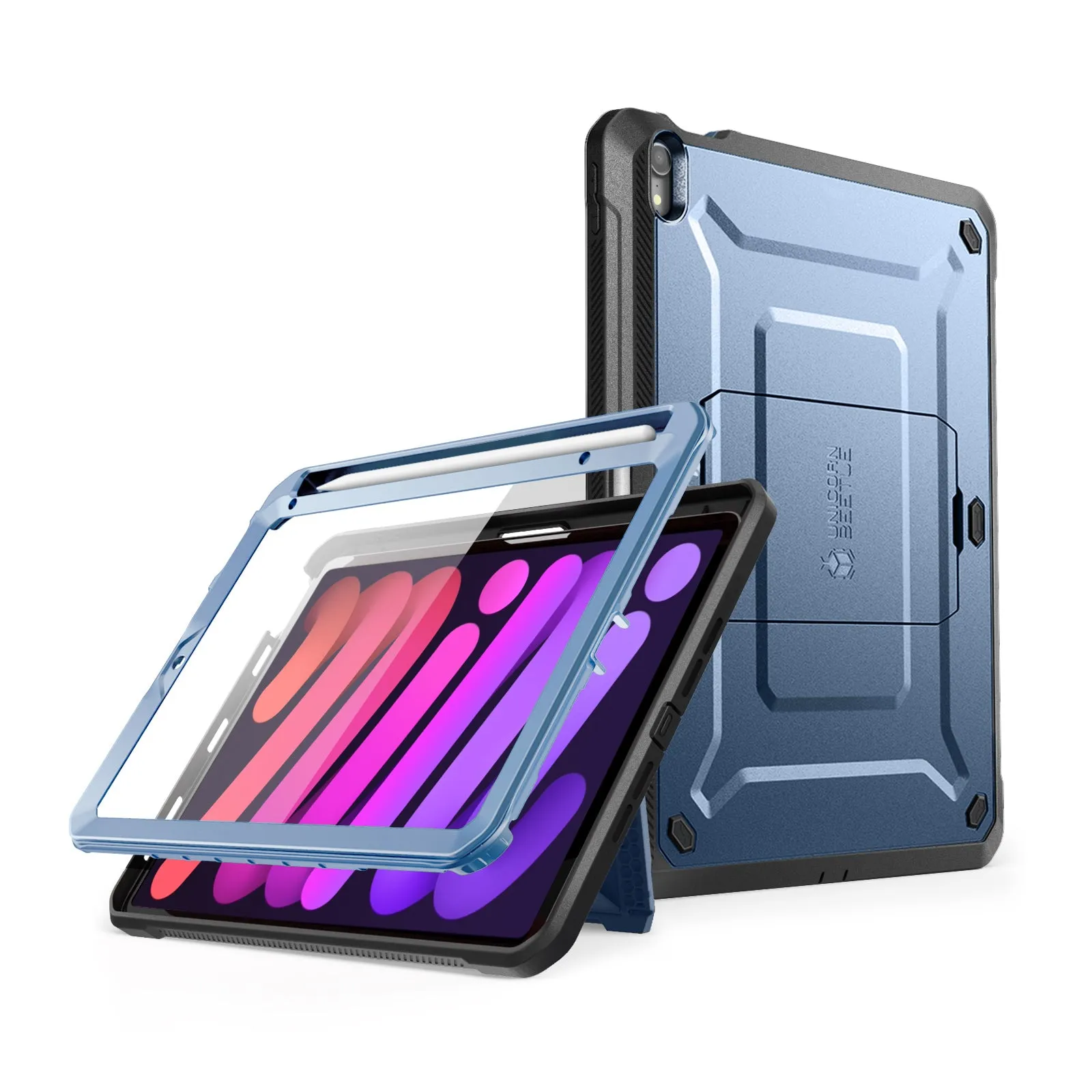 Trendy 2025 iPad mini 6 Unicorn Beetle PRO Shockproof Rugged Case-Metallic Blue  Almost Sold Out!