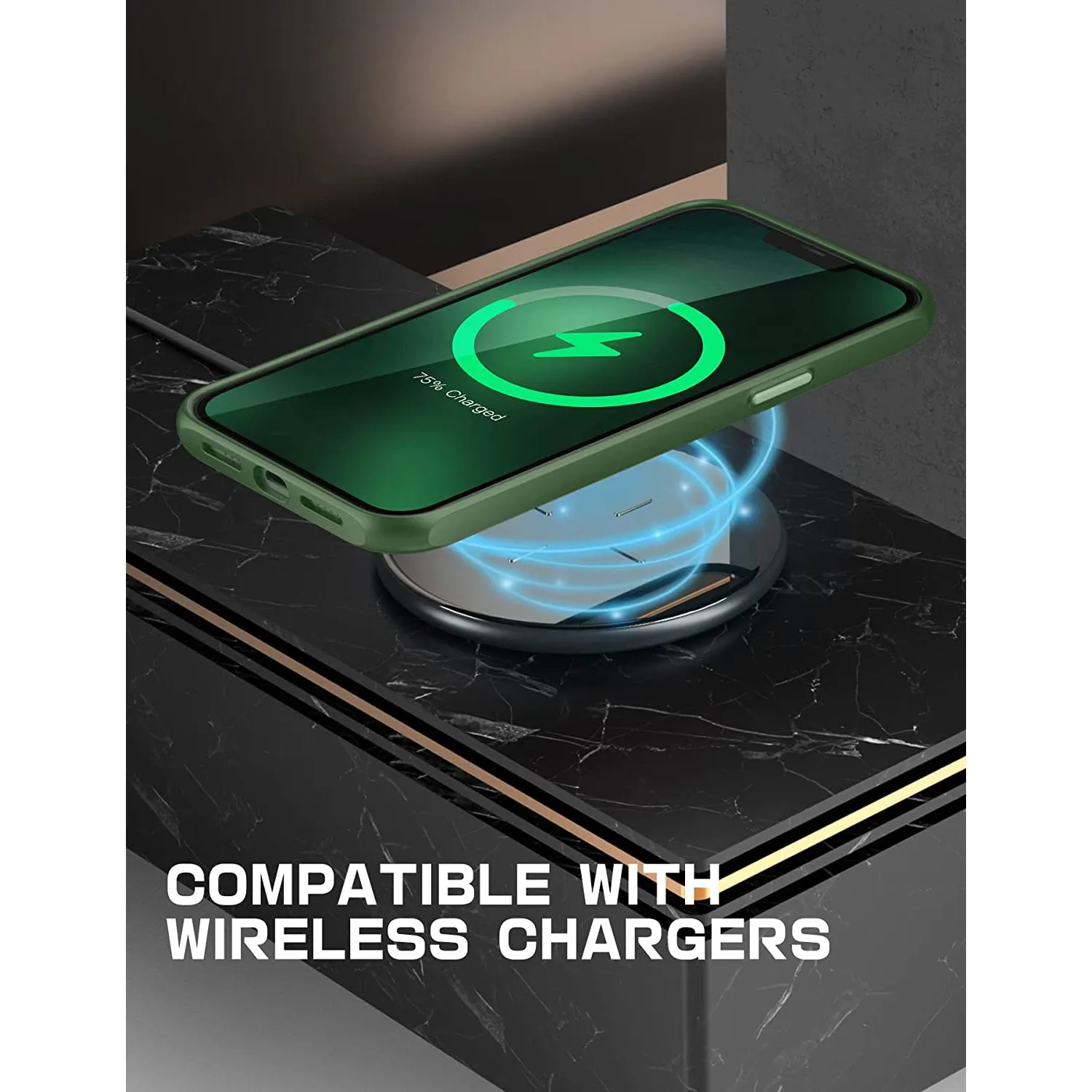 Trendy 2025 iPhone 13 Pro 6.1 inch Unicorn Beetle Style Slim Clear Case-Green  Limited Availability!