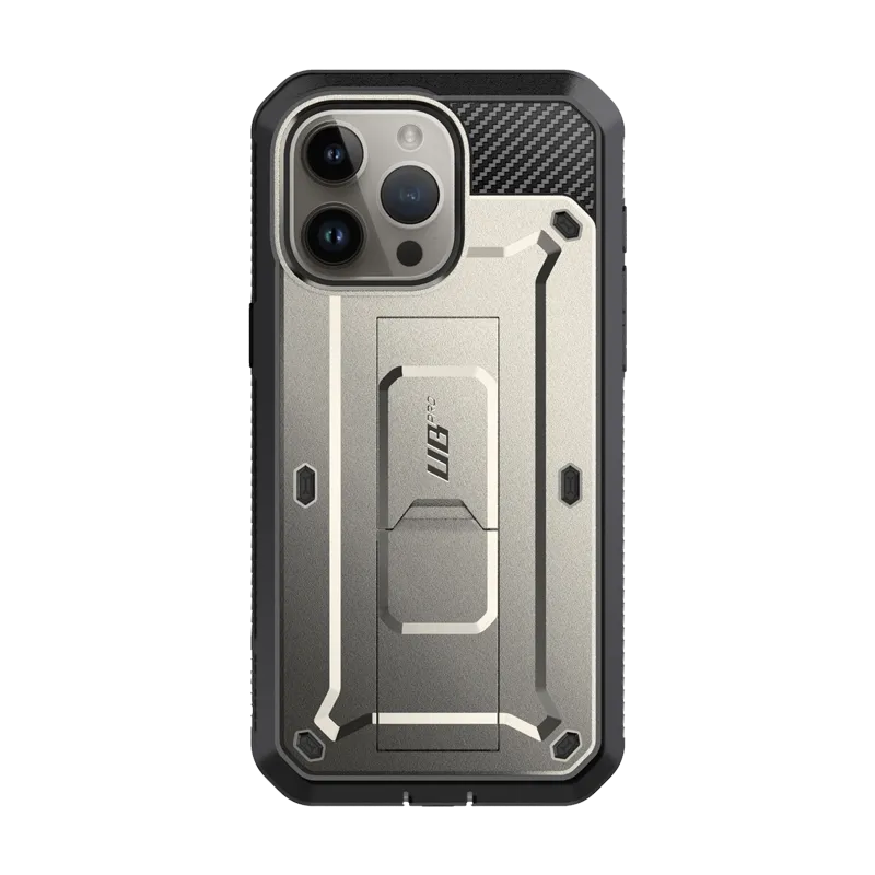 Trendy 2025 iPhone 15 Pro 6.1 inch Unicorn Beetle Pro Rugged Case-Titan Gray  Last Chance!