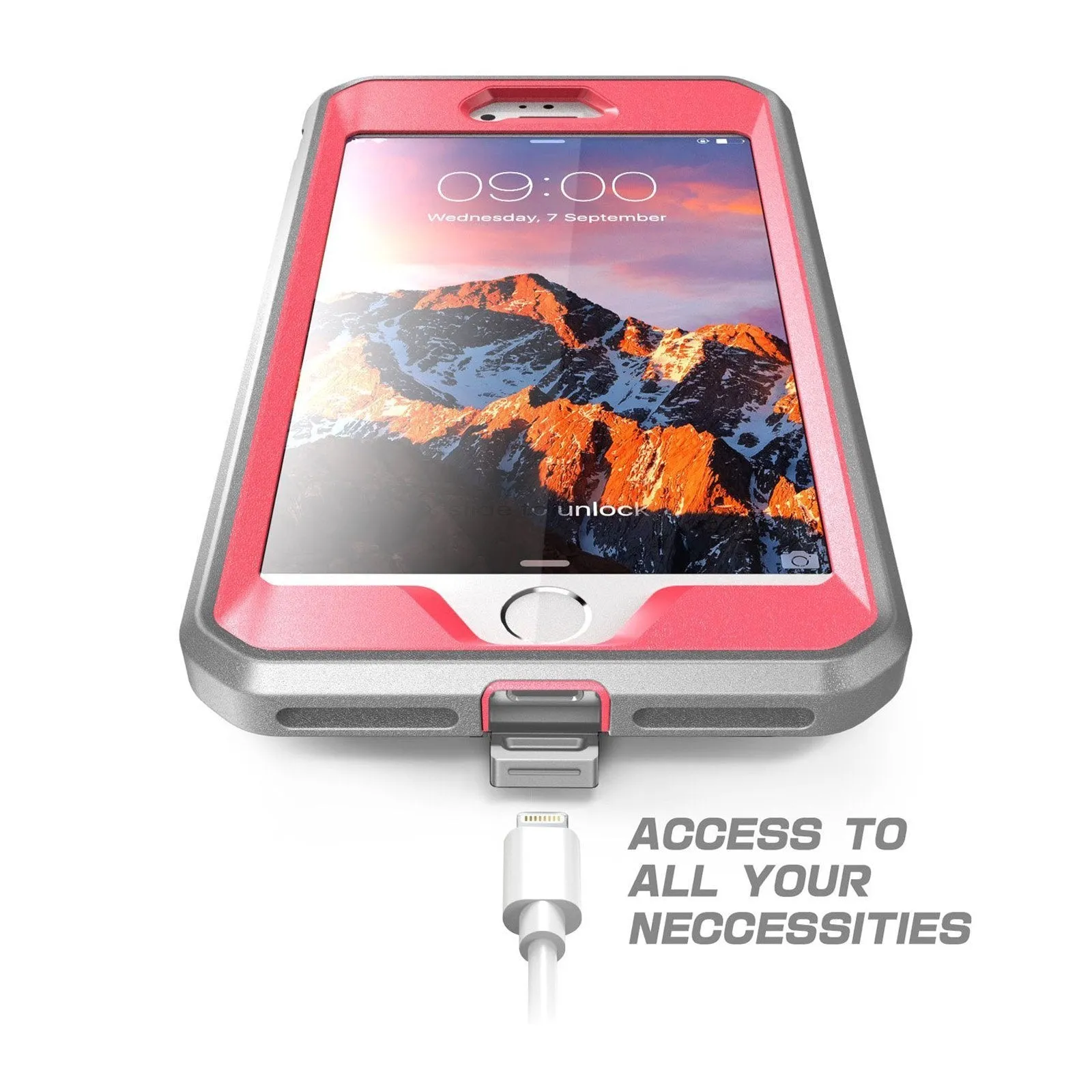 Trendy 2025 iPhone 7 Unicorn Beetle Pro Holster Case-Pink  Dont Miss Out!
