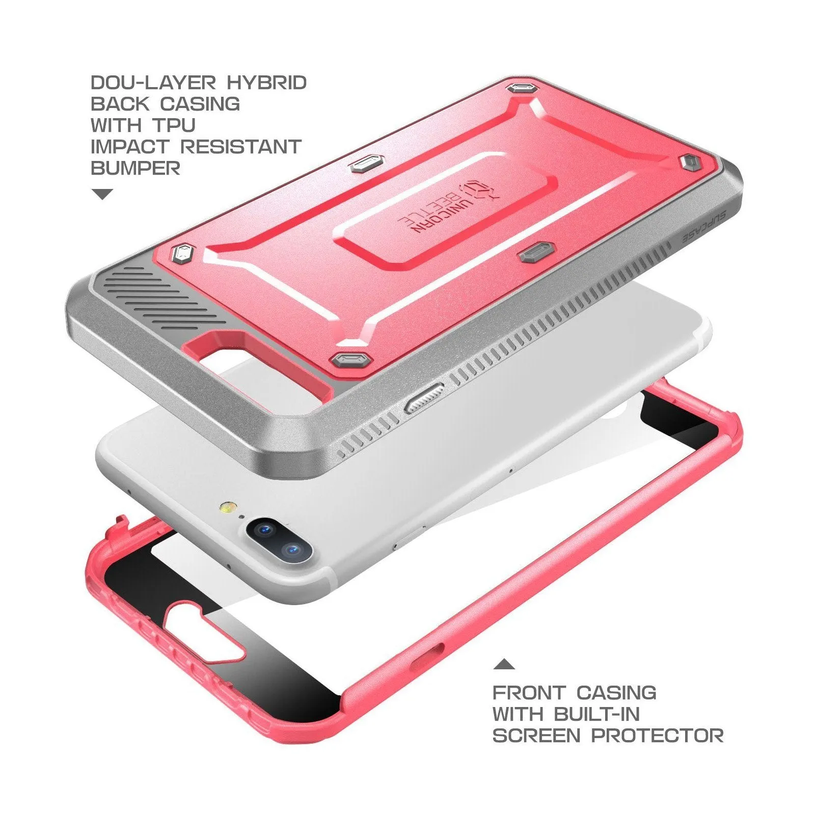 Trendy 2025 iPhone 7 Unicorn Beetle Pro Holster Case-Pink  Dont Miss Out!