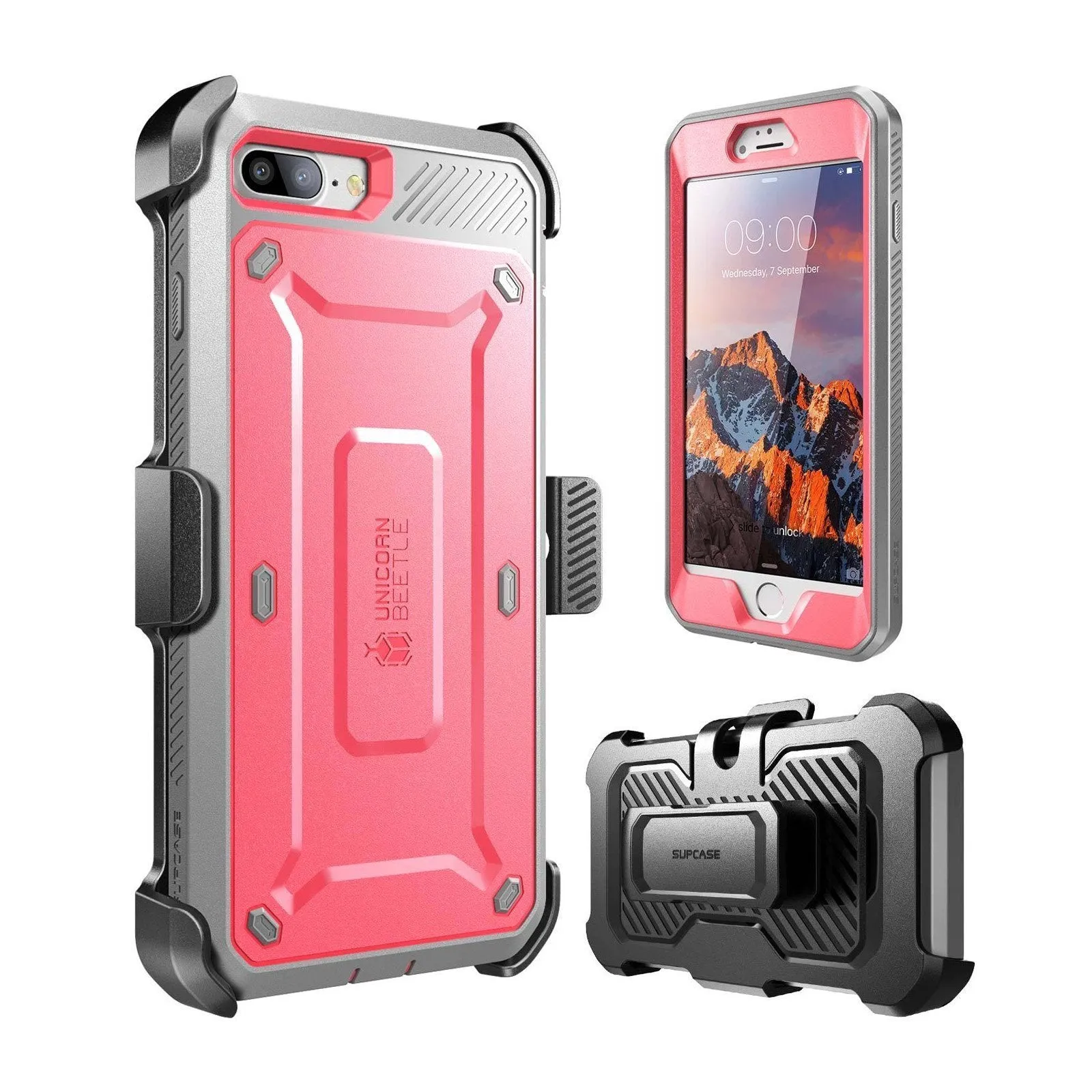 Trendy 2025 iPhone 7 Unicorn Beetle Pro Holster Case-Pink  Dont Miss Out!