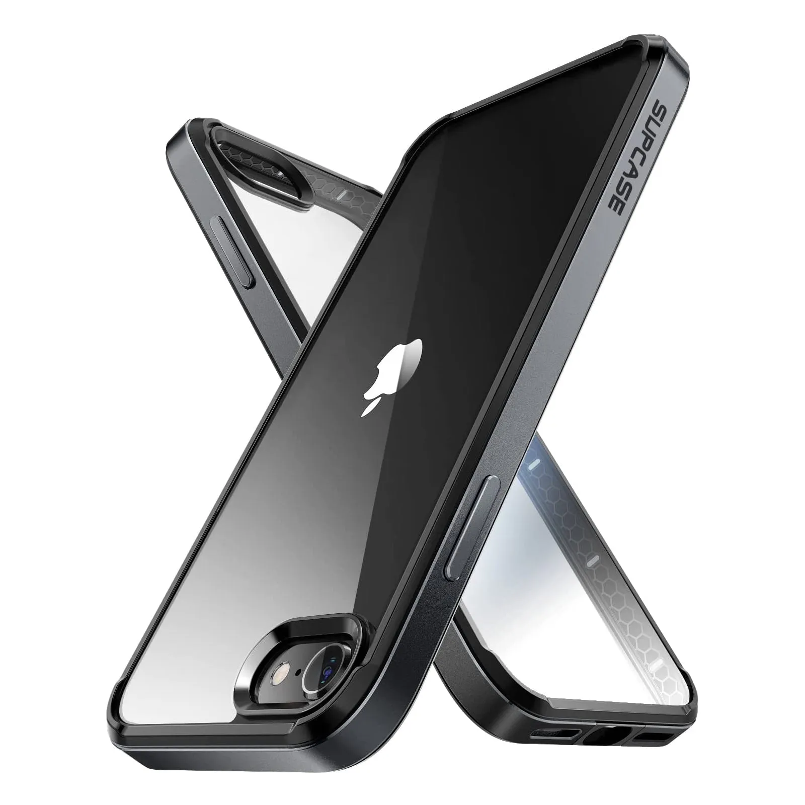 Trendy 2025 iPhone SE Unicorn Beetle EDGE Clear Bumper Case-Black  Stylish & Comfortable