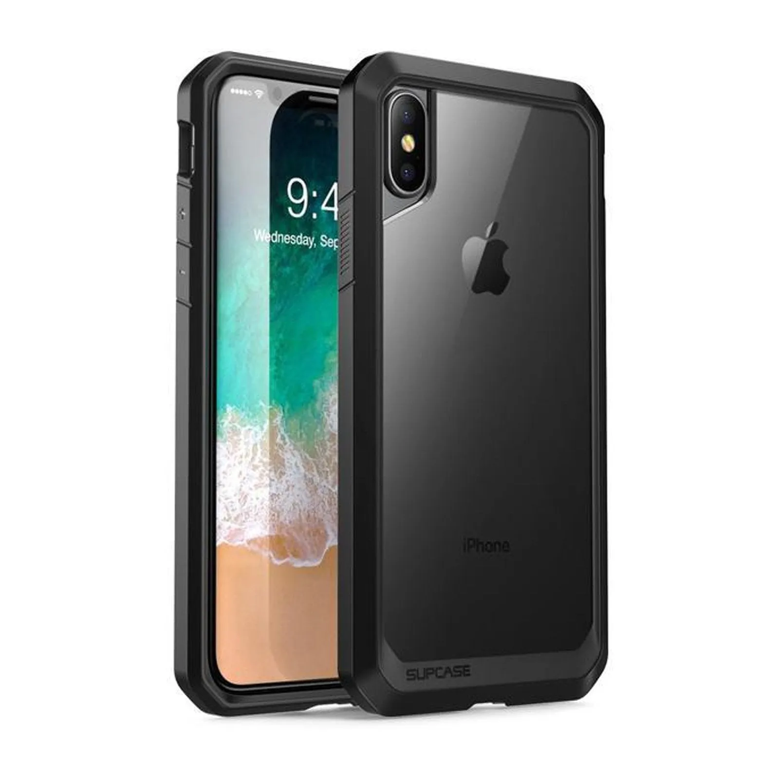 Trendy 2025 iPhone X / XS Unicorn Beetle Clear Bumper Case-Blue  Ends Soon!