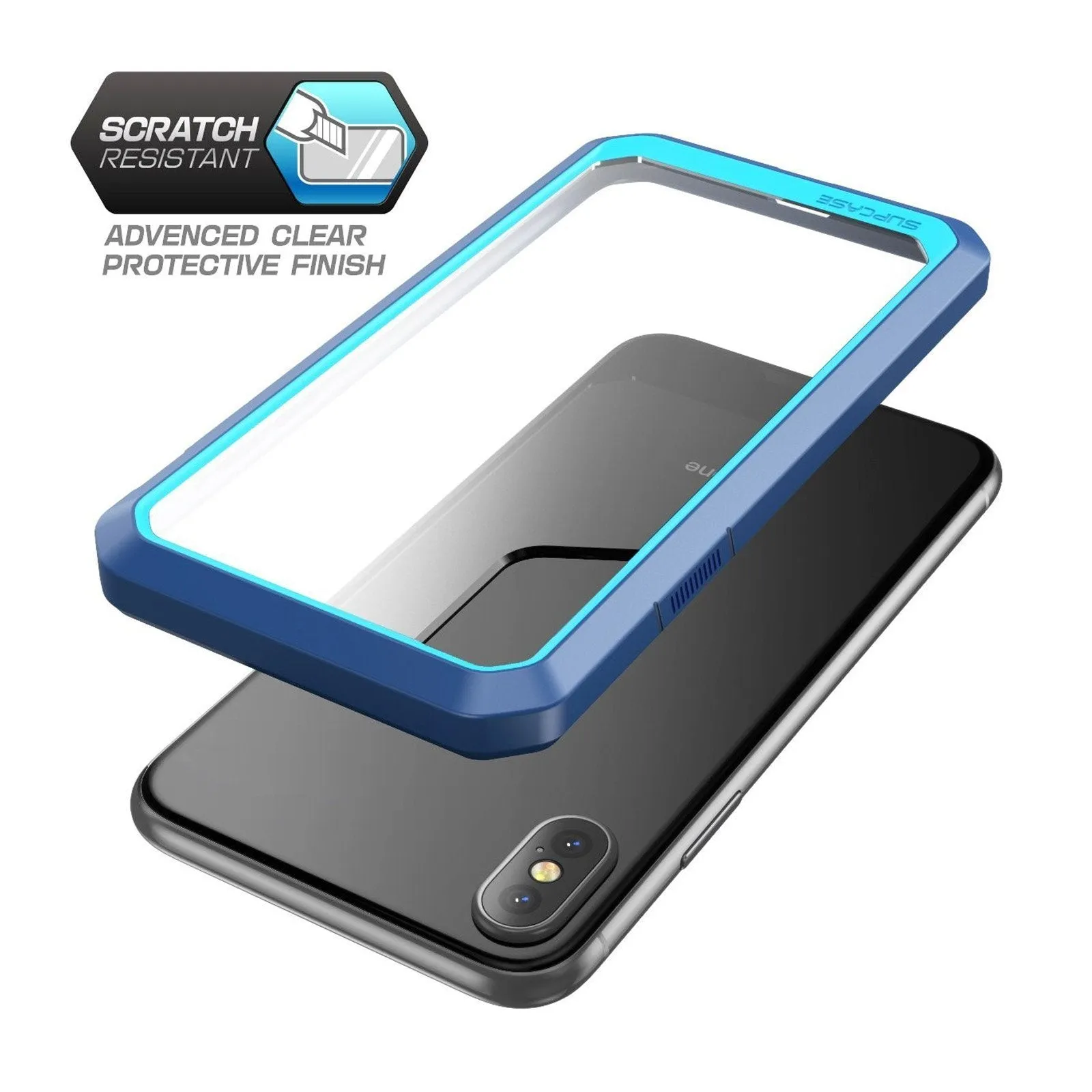 Trendy 2025 iPhone X / XS Unicorn Beetle Clear Bumper Case-Blue  Ends Soon!