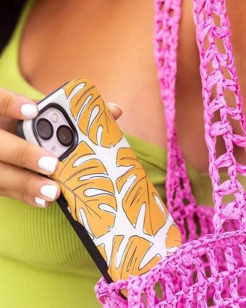 Trendy 2025 Island Time | Tropical Leaves Floral Case  Limited Stock!