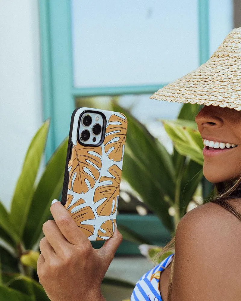 Trendy 2025 Island Time | Tropical Leaves Floral Case  Limited Stock!