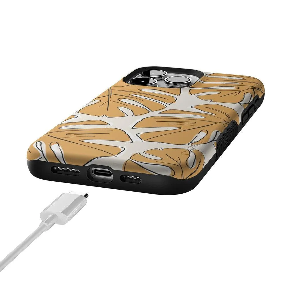 Trendy 2025 Island Time | Tropical Leaves Floral Case  Limited Stock!