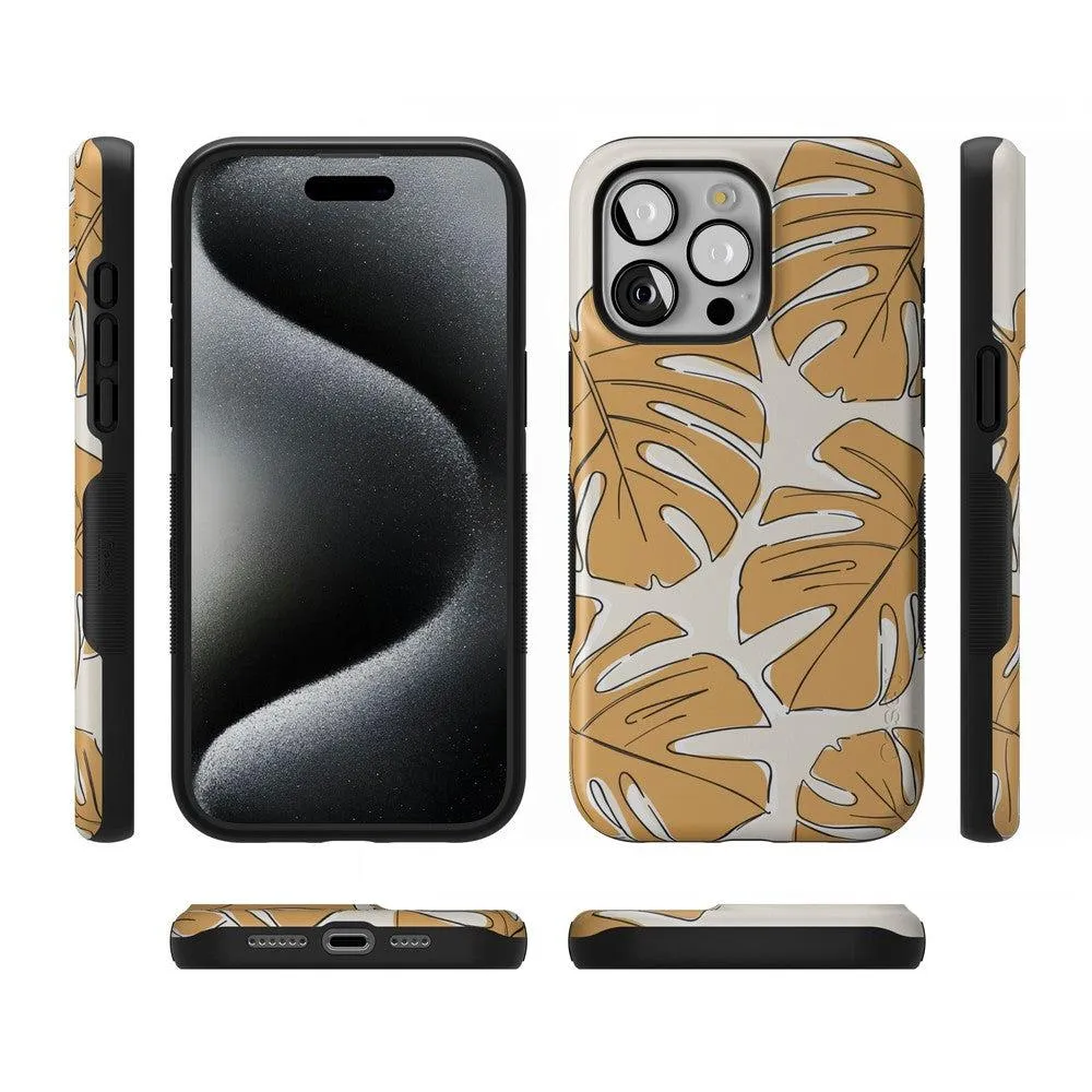 Trendy 2025 Island Time | Tropical Leaves Floral Case  Limited Stock!