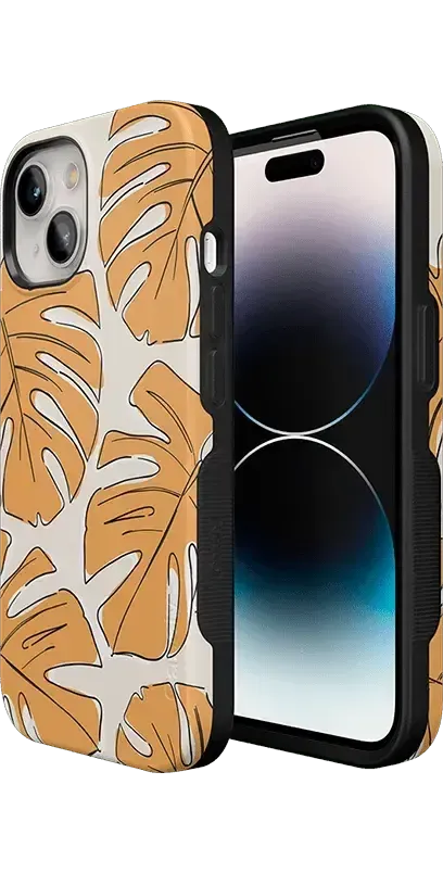Trendy 2025 Island Time | Tropical Leaves Floral Case  Limited Stock!