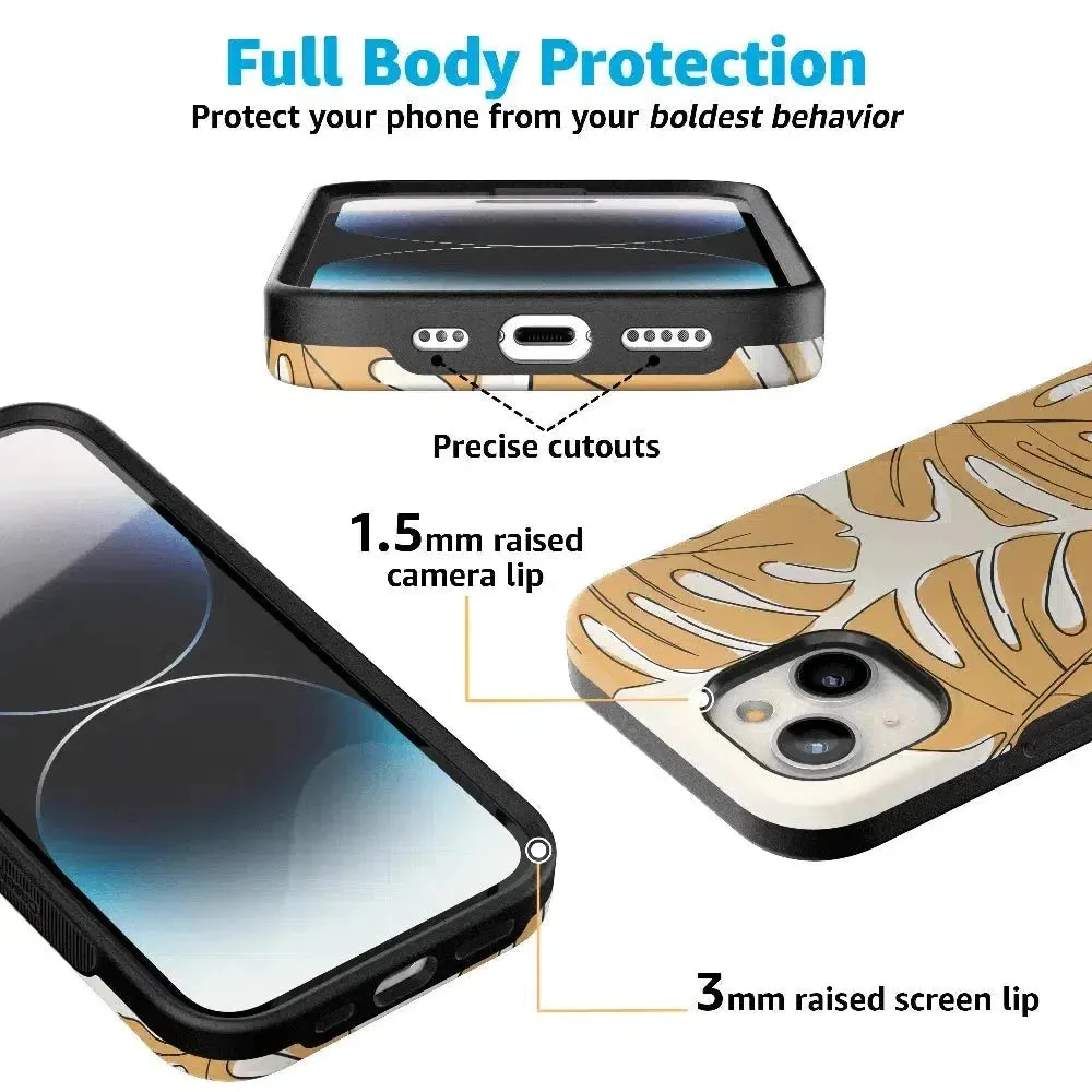 Trendy 2025 Island Time | Tropical Leaves Floral Case  Limited Stock!