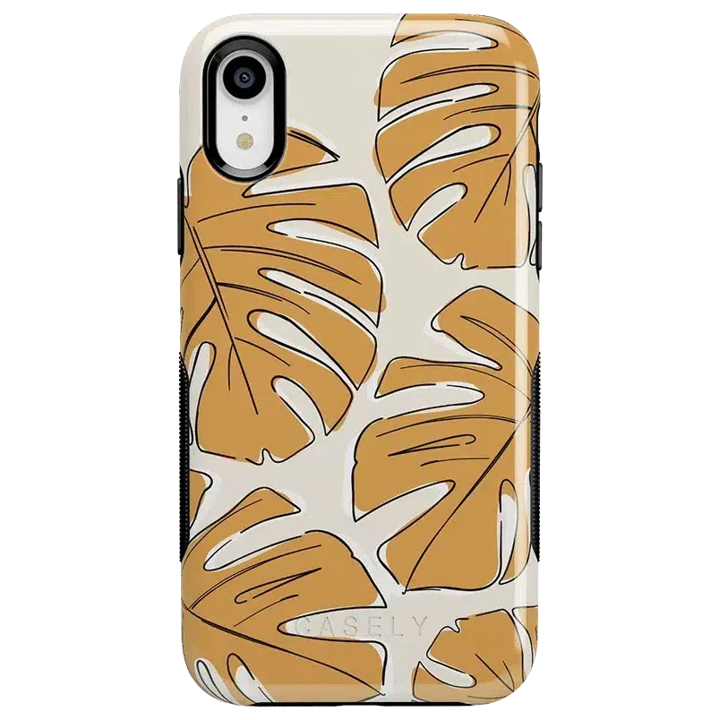 Trendy 2025 Island Time | Tropical Leaves Floral Case  Limited Stock!