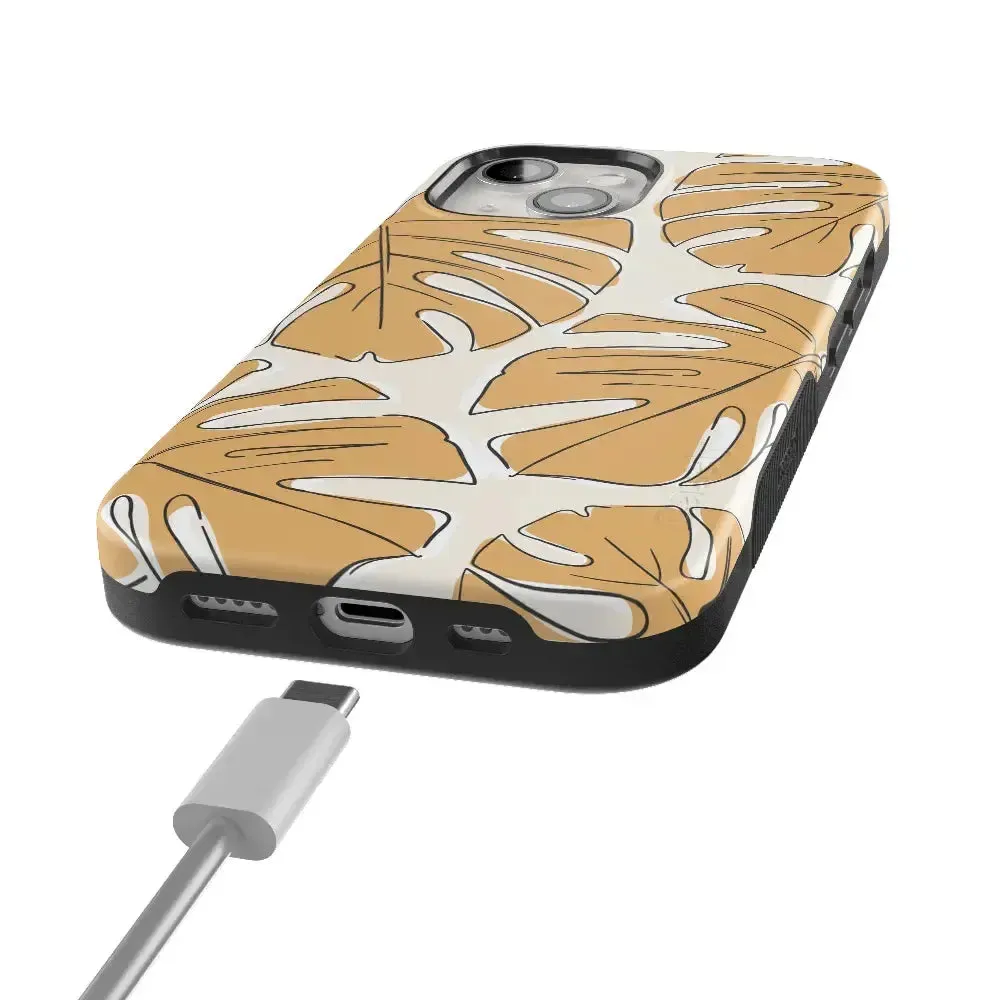 Trendy 2025 Island Time | Tropical Leaves Floral Case  Limited Stock!