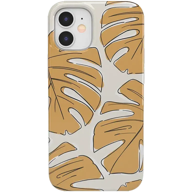 Trendy 2025 Island Time | Tropical Leaves Floral Case  Limited Stock!