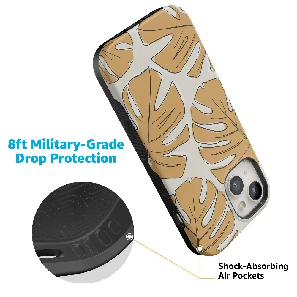 Trendy 2025 Island Time | Tropical Leaves Floral Case  Limited Stock!