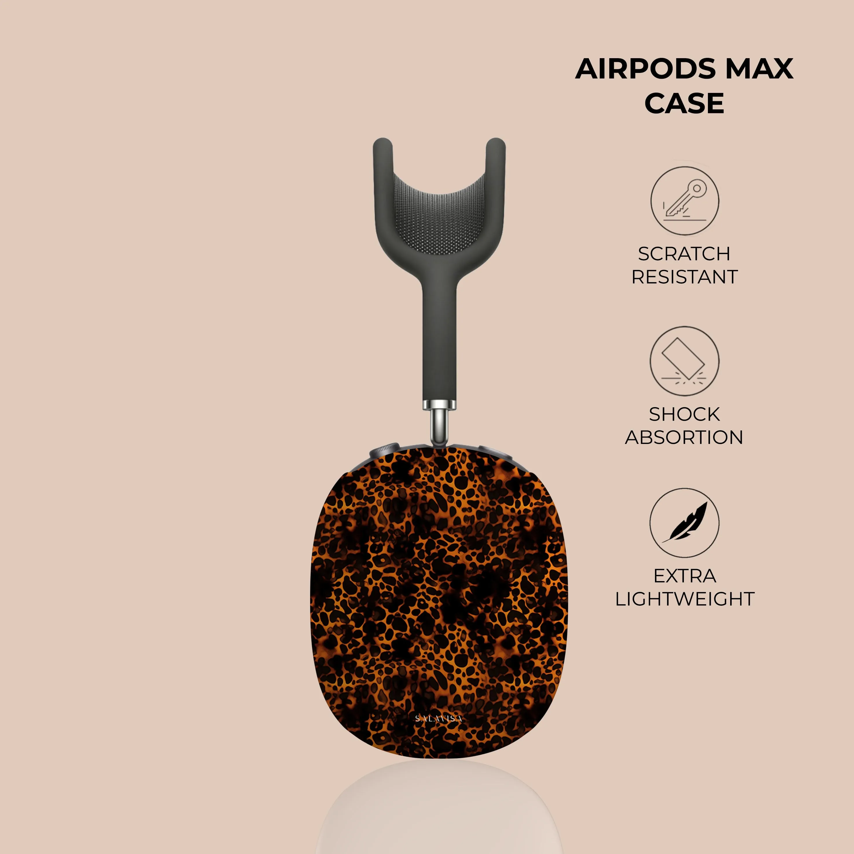 Trendy 2025 Leopard Fabric AirPods Max Case  Last Few Pieces!
