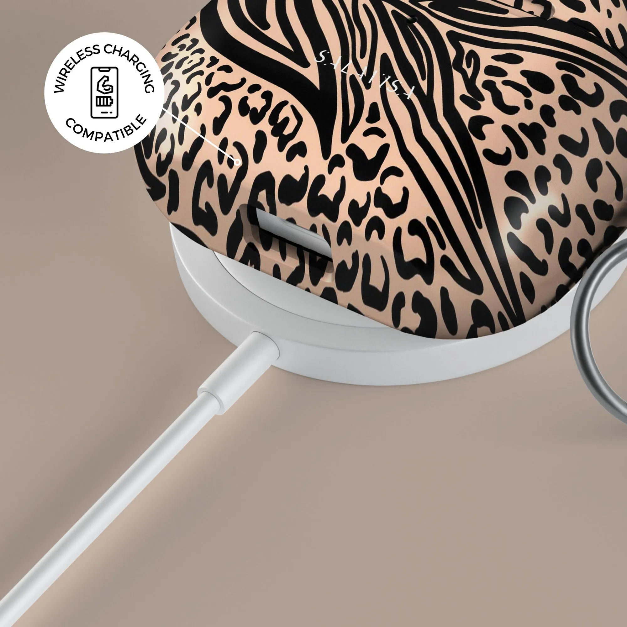 Trendy 2025 Light Zebra AirPods Case  Today Only!