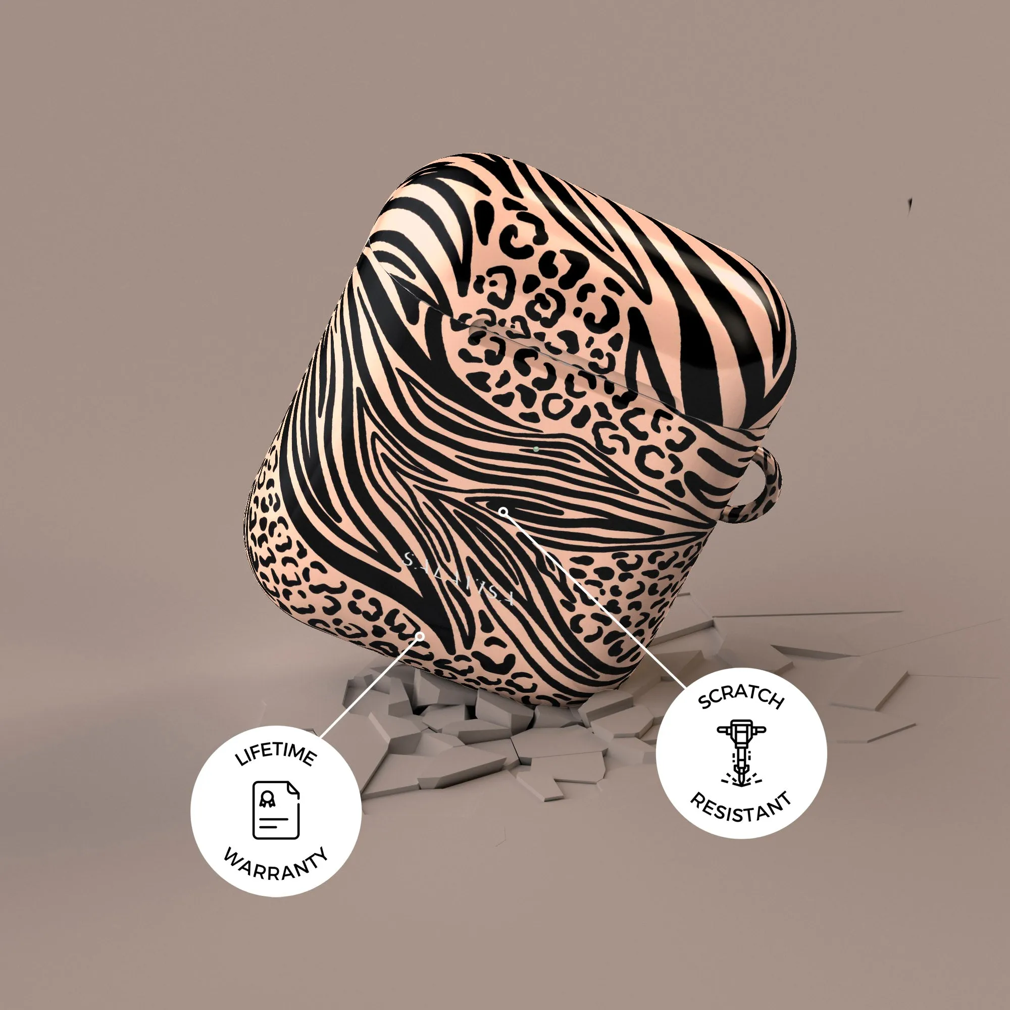 Trendy 2025 Light Zebra AirPods Case  Today Only!