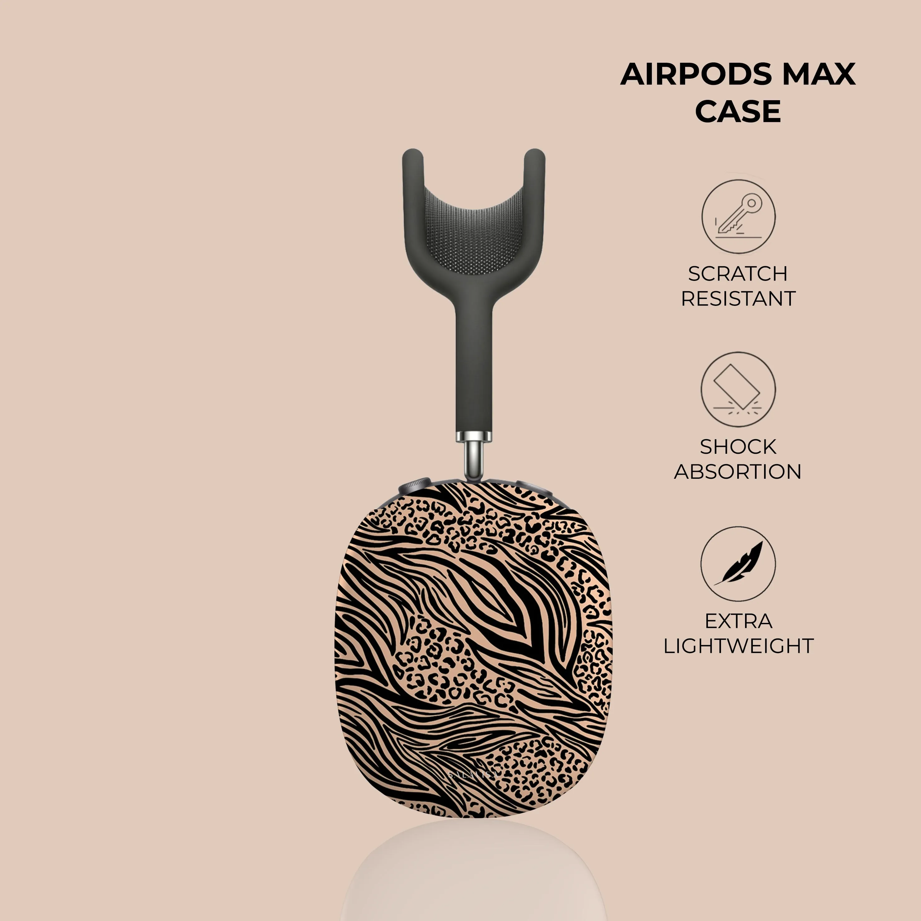 Trendy 2025 Light Zebra AirPods Max Case  Limited Release!