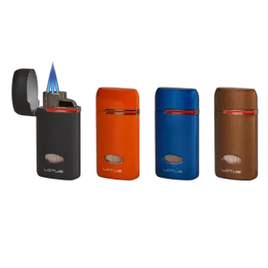 Trendy 2025 Lotus Lighter L76 Matrix Triple Jet Lighter with Cigar Punch  Almost Gone!