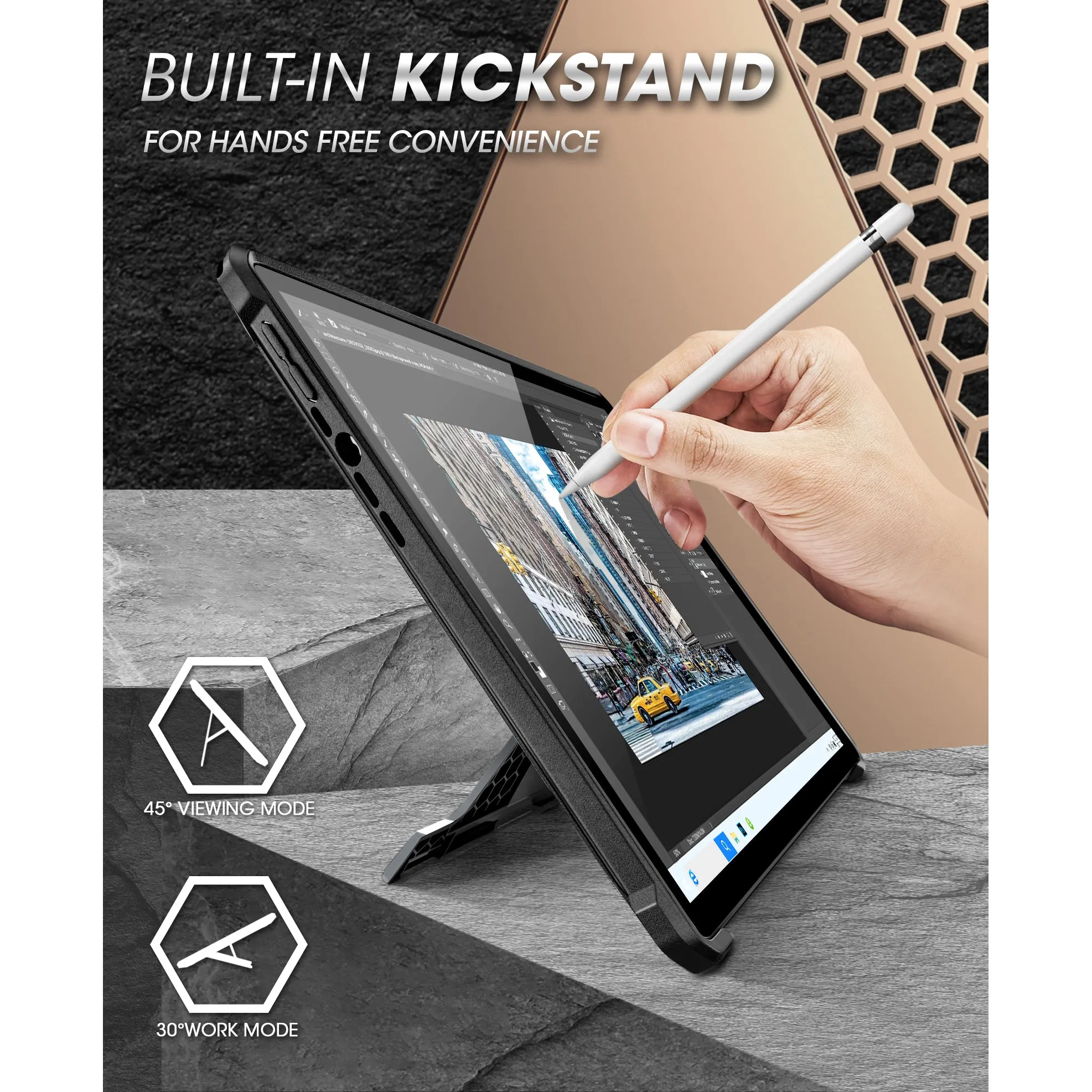 Trendy 2025 Microsoft Surface Pro 8 Unicorn Beetle PRO Rugged Case-Black  Limited Availability!