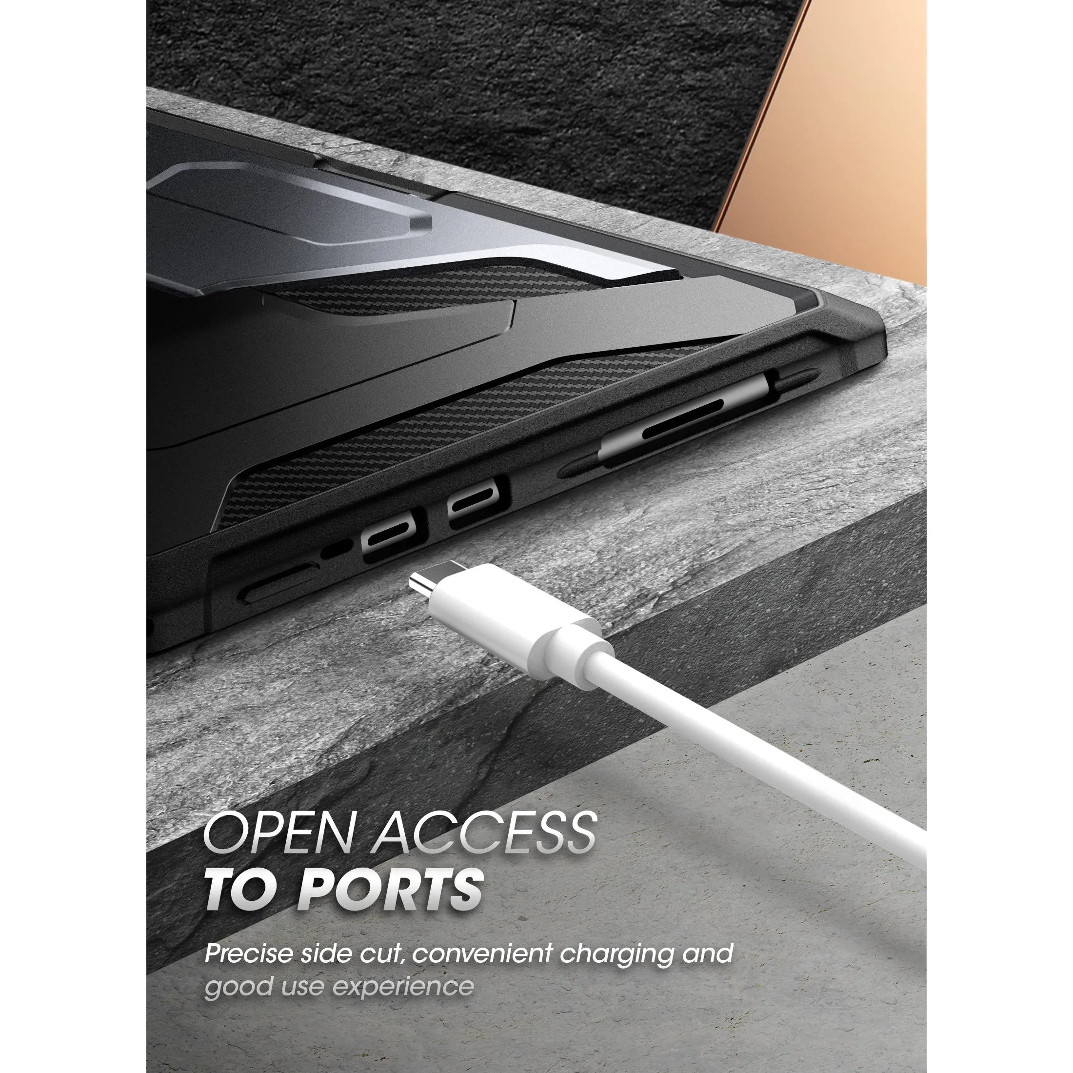 Trendy 2025 Microsoft Surface Pro 8 Unicorn Beetle PRO Rugged Case-Black  Limited Availability!