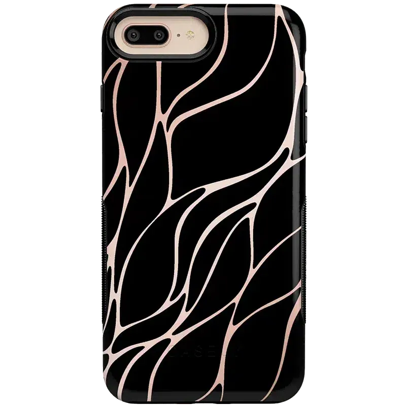 Trendy 2025 Midnight Ride | Black and Gold Metallic Waves Case  Almost Gone!