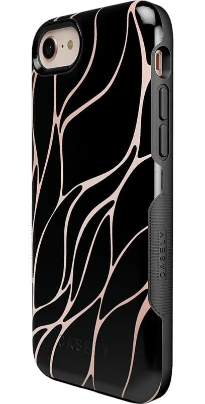 Trendy 2025 Midnight Ride | Black and Gold Metallic Waves Case  Almost Gone!