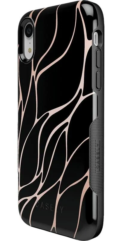Trendy 2025 Midnight Ride | Black and Gold Metallic Waves Case  Almost Gone!