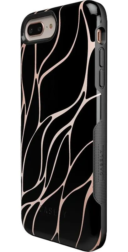 Trendy 2025 Midnight Ride | Black and Gold Metallic Waves Case  Almost Gone!