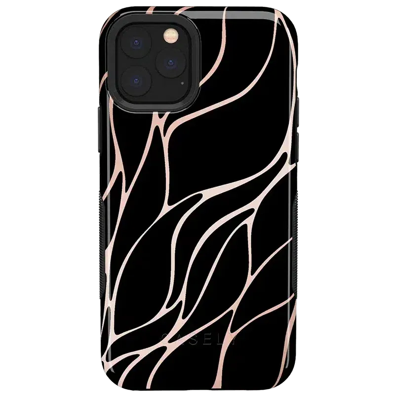 Trendy 2025 Midnight Ride | Black and Gold Metallic Waves Case  Almost Gone!