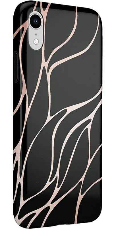 Trendy 2025 Midnight Ride | Black and Gold Metallic Waves Case  Almost Gone!